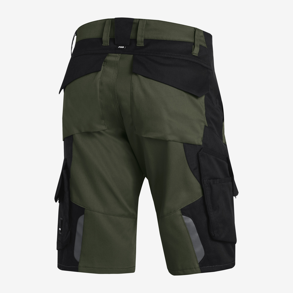 kurz shorts, Cargo-Shorts, mehrfarbig, grün, taschen