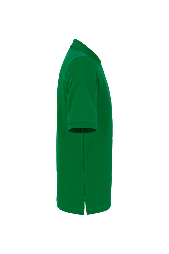 Polo-Shirt, Kurzarm, Grün, Kragen, Seitenschlitz