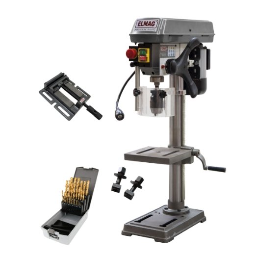 Tischbohrmaschine, Bohrmaschine, Schwenkbarer Arm, Spannfutter, Bohrer-Set