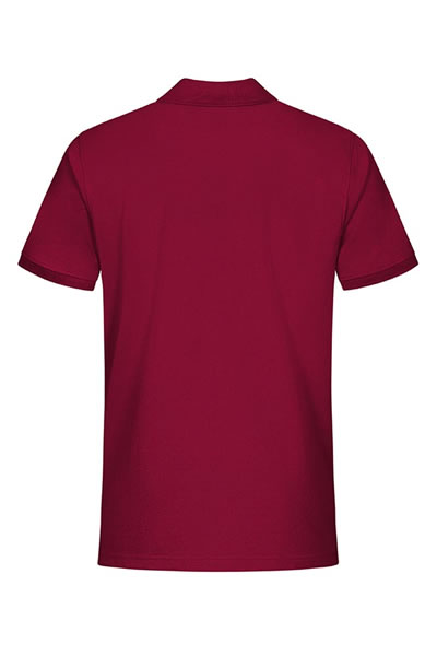  Polo, Kurzarm, Uni, Rot, Kragen