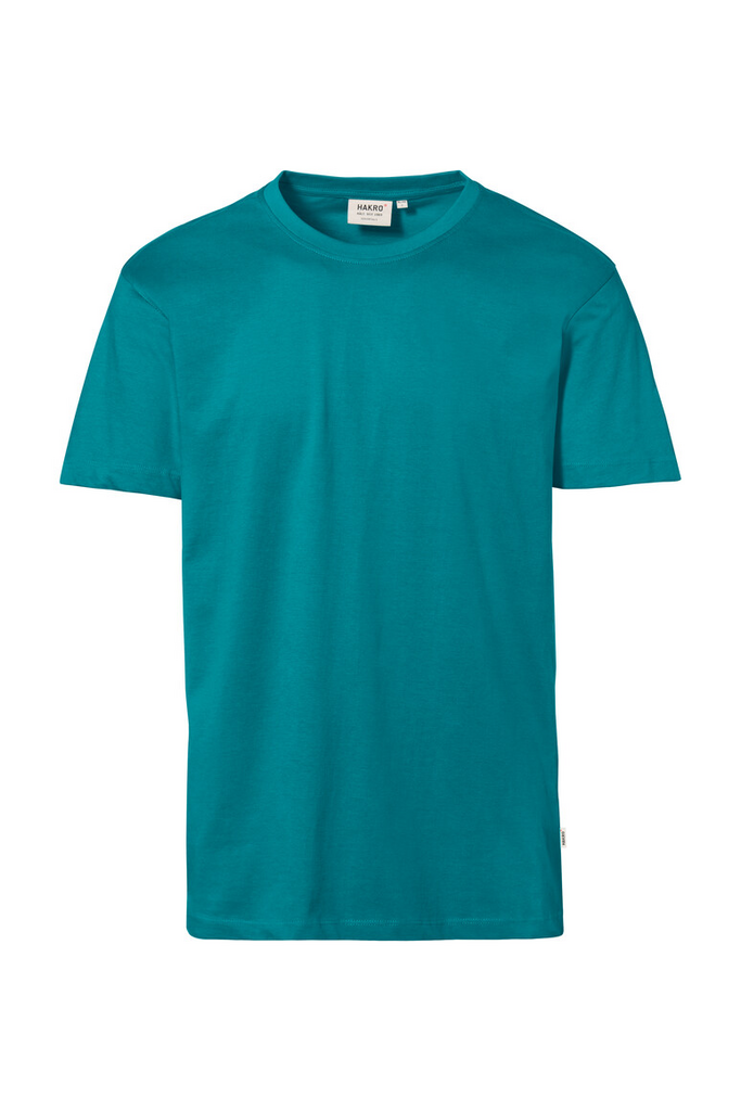 Tee, T-Shirt, Baumwolle, Teal, Kurzarm