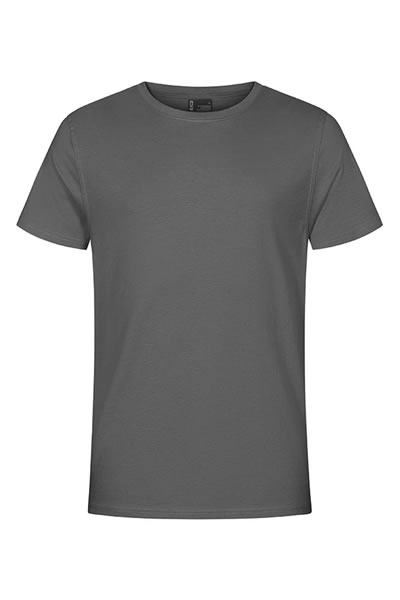 t-shirt, grau, unifarben, cotton, kurzarm