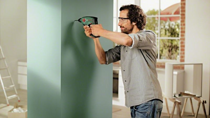 Bohrhammer, Griffbohrer, Wandfarbe, Wandmontage, Werkzeug