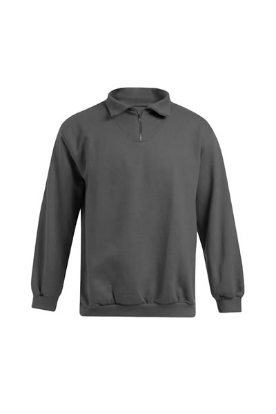 Hoodie, Pullover, Kragenlos, Langarm, Grauer Farbstoff