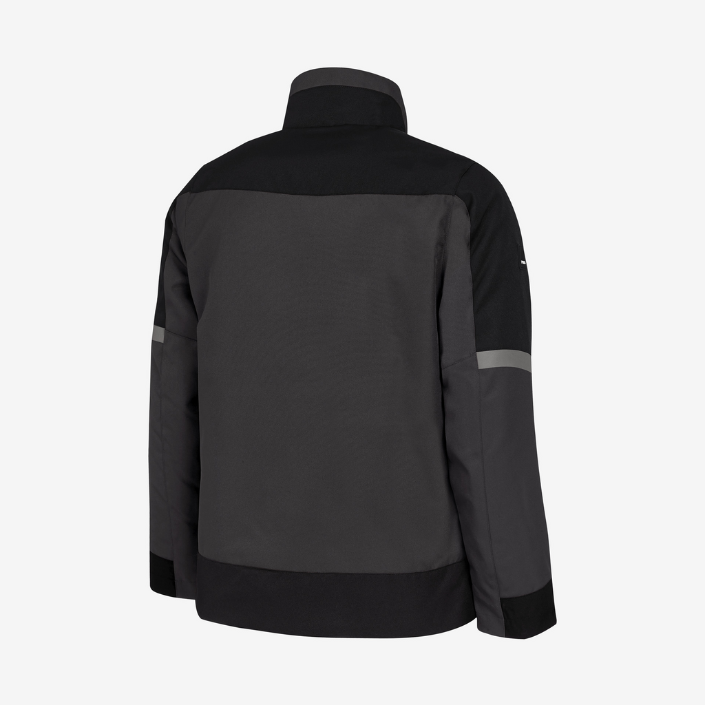 jacke, windjacke, starkgrau, dunkelgrau, reflektierende streifen