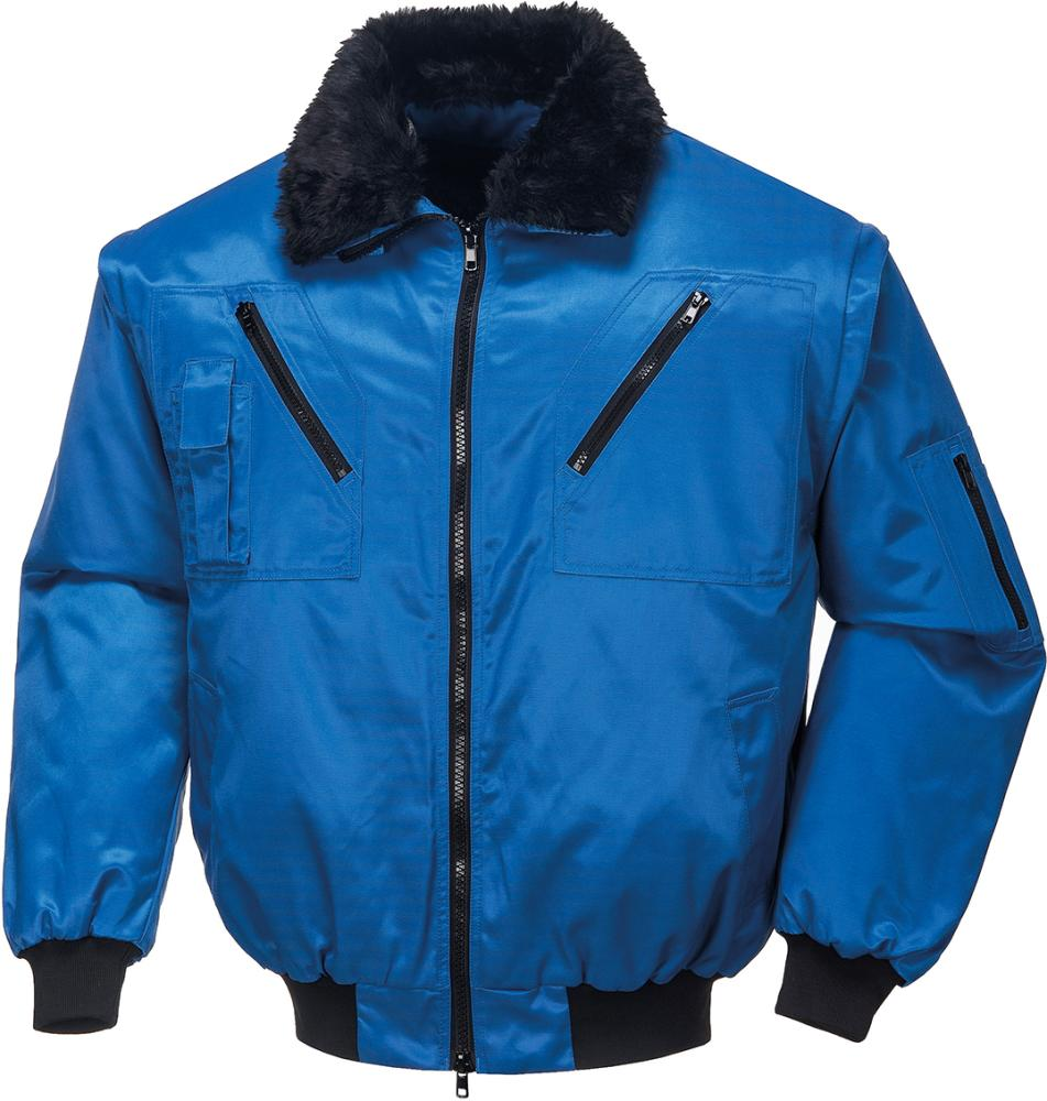 blauer jacke, bomber jacke, fellkragen, reissverschlusstaschen, puffer stil