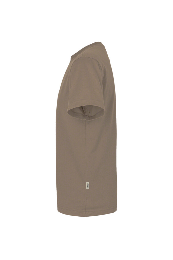 T-Shirt, Kurzarm, Beige, Rundhals, einfarbig