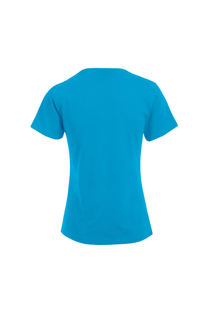 T-Shirt, Kurzarm, Uni, Klarblau, Oberteil
