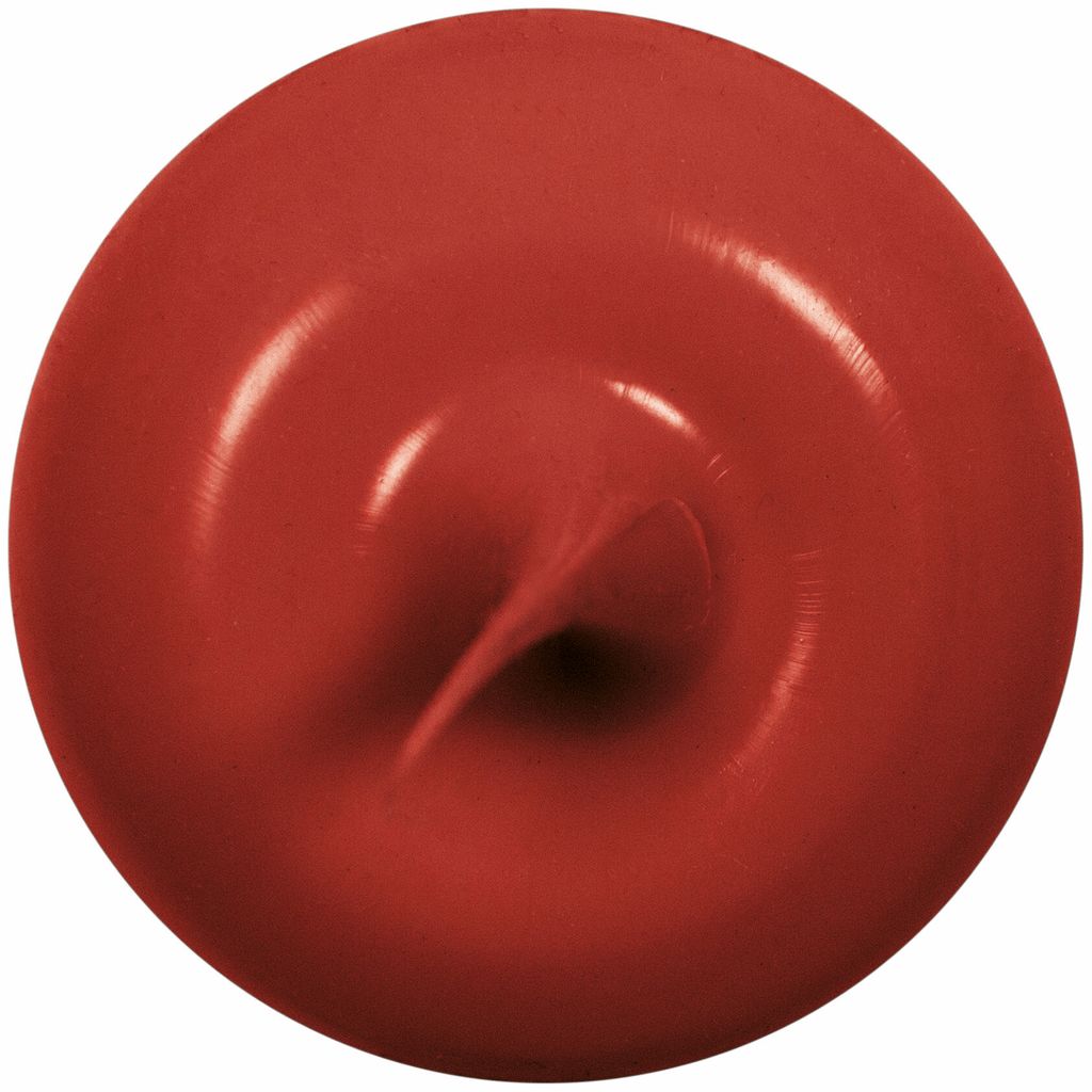 rot, rund, Knopf, Plastik, unifarben