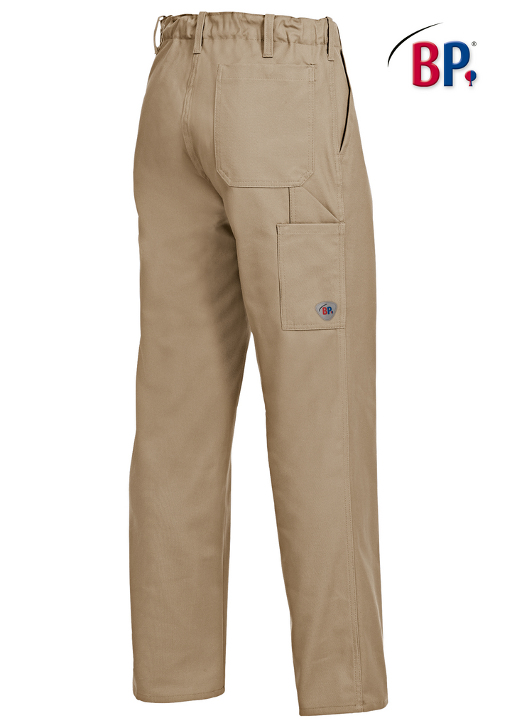 khaki Hose, Cargo-Tasche, Gesäßtasche, Gürtelschlaufen, BP-Logo