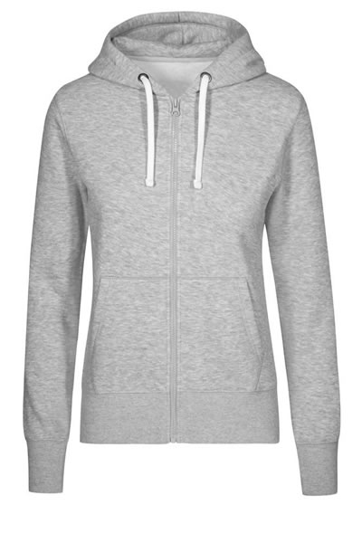 Hoodie, Reißverschluss, Grau, Kapuzenjacke, Seitentaschen