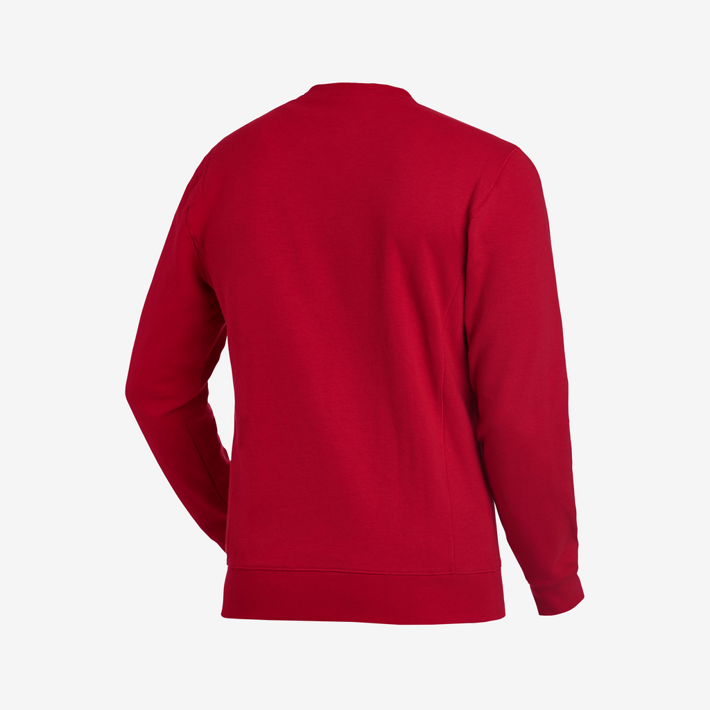 Pullover, Langarm, Rot, Sweatshirt, Unifarben