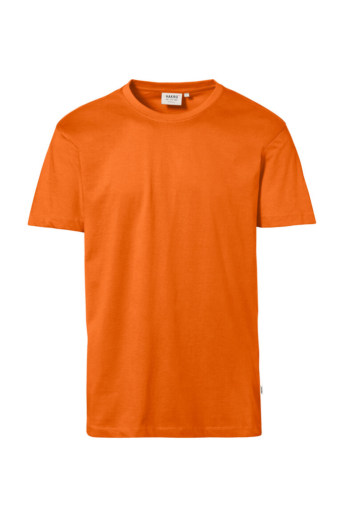 T-Shirt, Kurze Ärmel, Orange, Rundhals, Uni-Farbe
