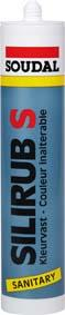 Soudal Silikondichtstoff Silirub-S 310ml beige essigvernetzend