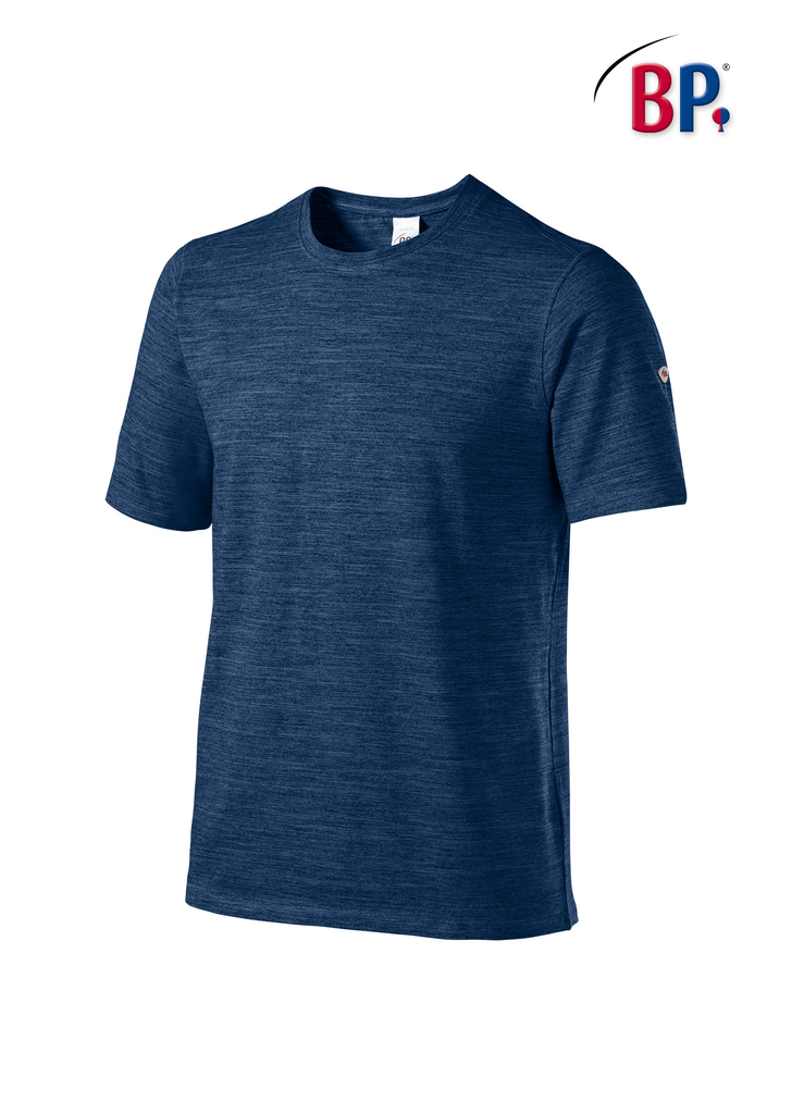 T-Shirt, Rundhals, Kurzarm, Jersey, blau
