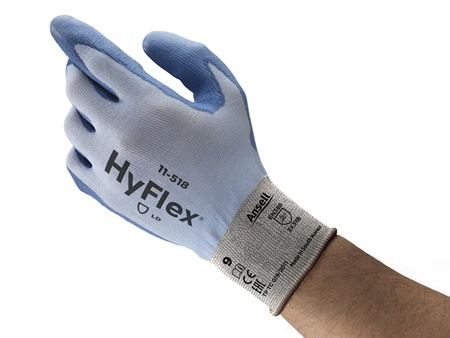 Mech-Handschuh, Arbeitsglove, HyFlex, Schutzhandschuh, Kunstharz-Textur
