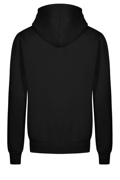 Hoodie, Schwarz, Pullover, Rückenansicht, Kapuzenpullover