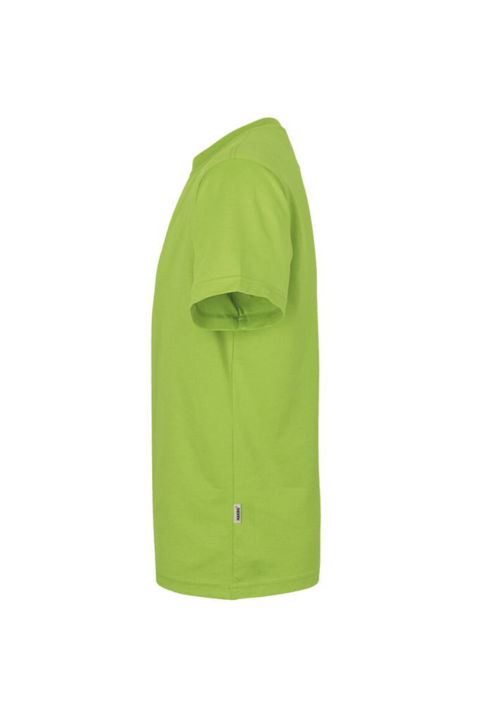 T-shirt, Kurzarm, Rundhals, Unifarbe, Limegrün