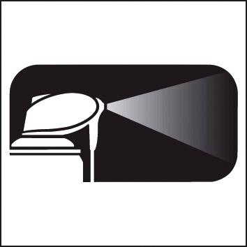 Schablone, Beleuchtung, Rauchrohr