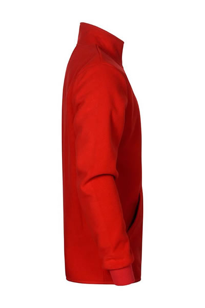red jacket, windbreaker, outerwear, long sleeve, pocket