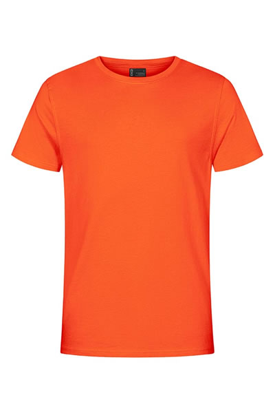 T-Shirt, Kurzarm, Unifarbe, Orange, Herren