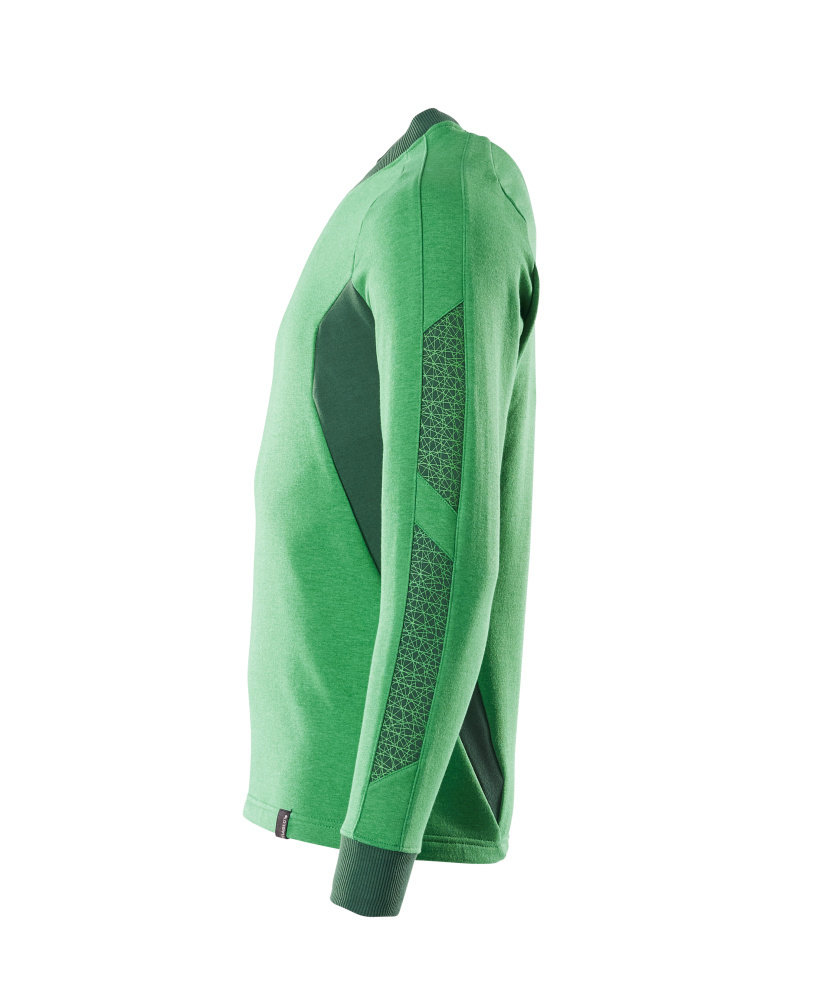 grün, Sweatshirt, Langarm, Mesheinsatz, Panel