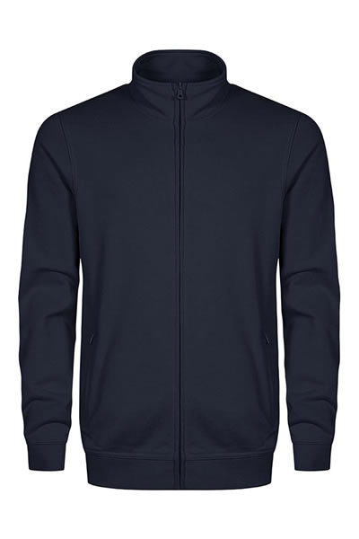 jacke, reissverschluss, langarm, unifarben, hoher kragen