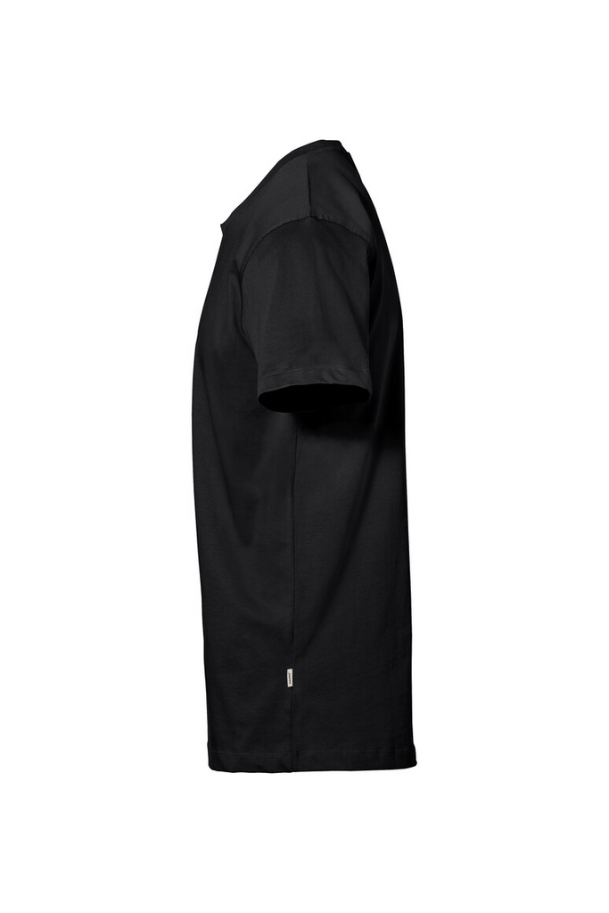 T-Shirt, kurzarm, schwarz, Baumwolle, unifarben