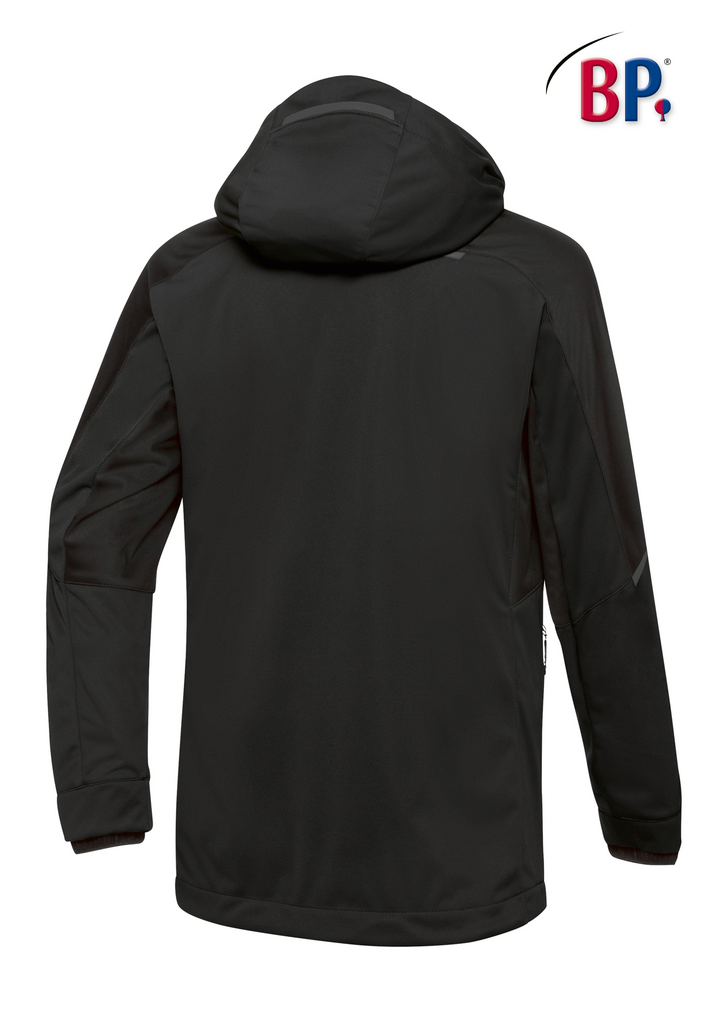 jacke, hoodie, dunkel, mauer, softshell