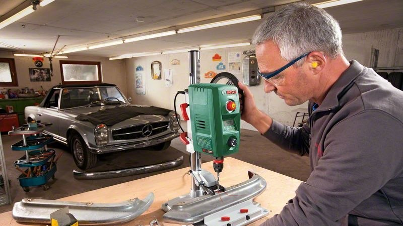 werkstatt, auto, bohrmaschine, flexible schrauberei, werkbank