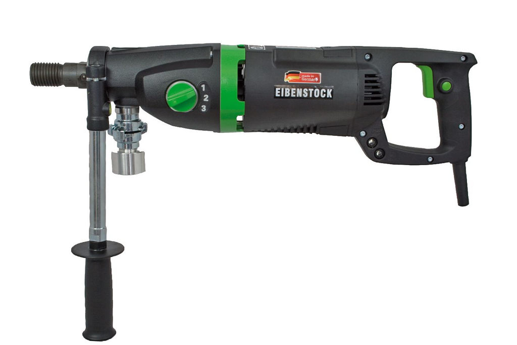 bohrhammer, bohrhammer mit ständer, kopplungen?, grüne akzente, metallhülse