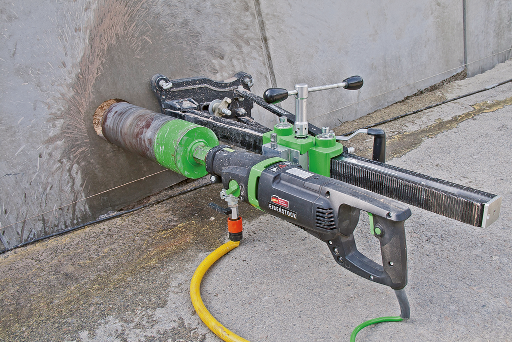 Gleitschneidegerät, Betonbohrung, Fräswerkzeug, Grinder, Spiralrührer