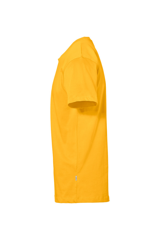 t-shirt, kurzarm, einfarbig, gelb, rundhals