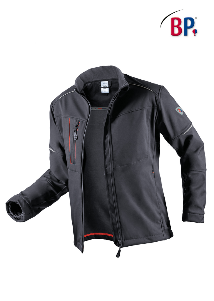 Jacket, Softshell, Zipper pocket, Gray, Outdoor