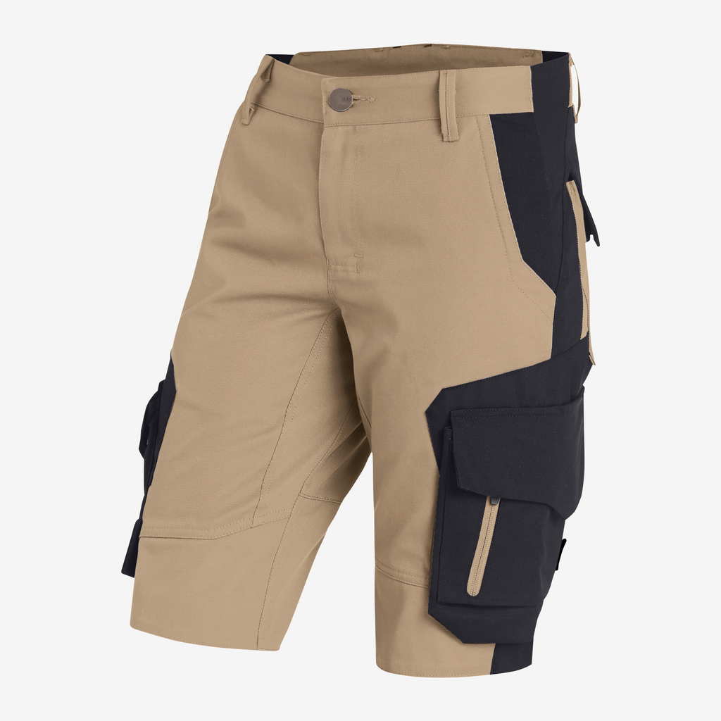  Shorts, Cargo, Beige, Knie-Layer, Taschen