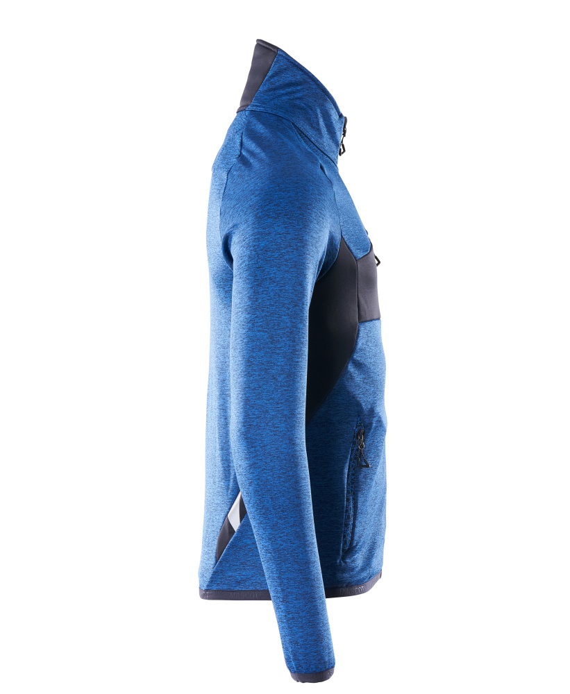 jacke, fahrradjacke, lange ärmeln, reißverschluss, neonblau