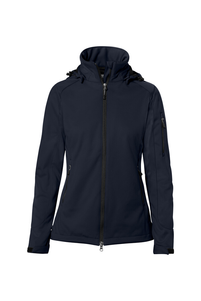 Softshell, Jacke, Navy, Reißverschluss, Kapuze