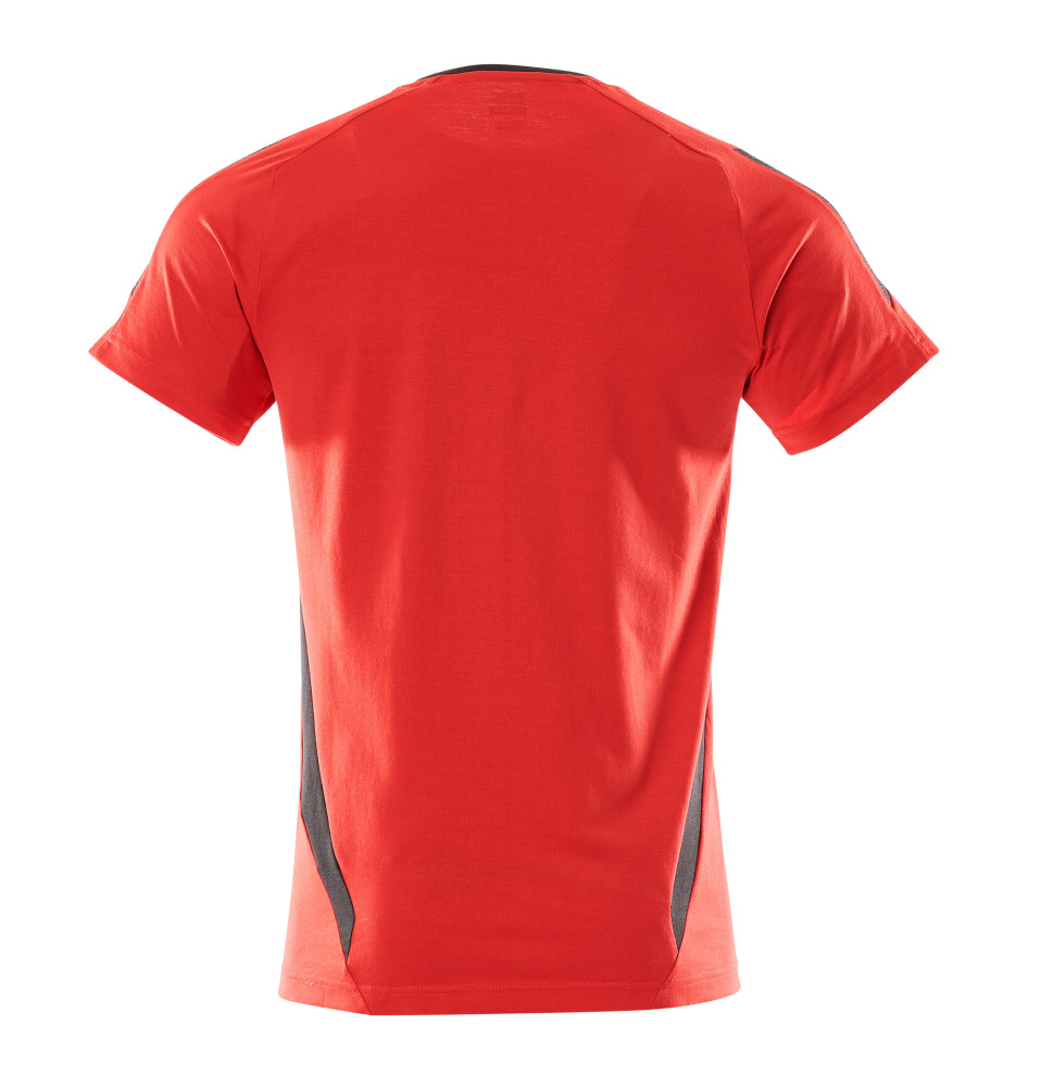 T-shirt, Rot, Kurzarm, Seitliche Paneele, Baumwolle