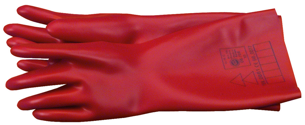 schutzhandschuh, rot, Gummi, Einmalschutz, Handschuh