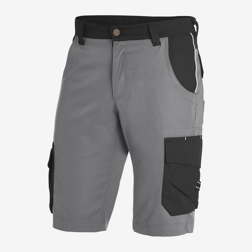 Shorts, Cargo, Knie-Länge, Grau, Gürtel-Schlaufen