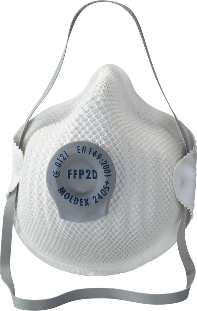 Atemschutzmaske, FFP2D, Gussmaske, Nasenclip, Trageband