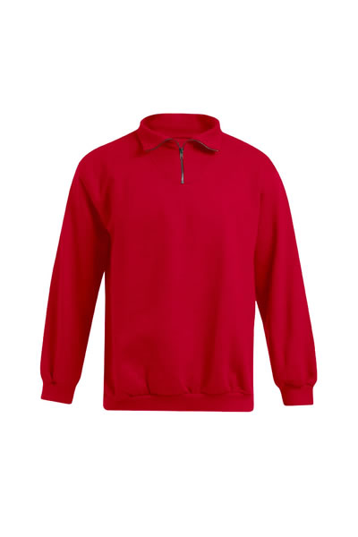 rot, Pullover, Reißverschluss, Kragen, Sweatshirt