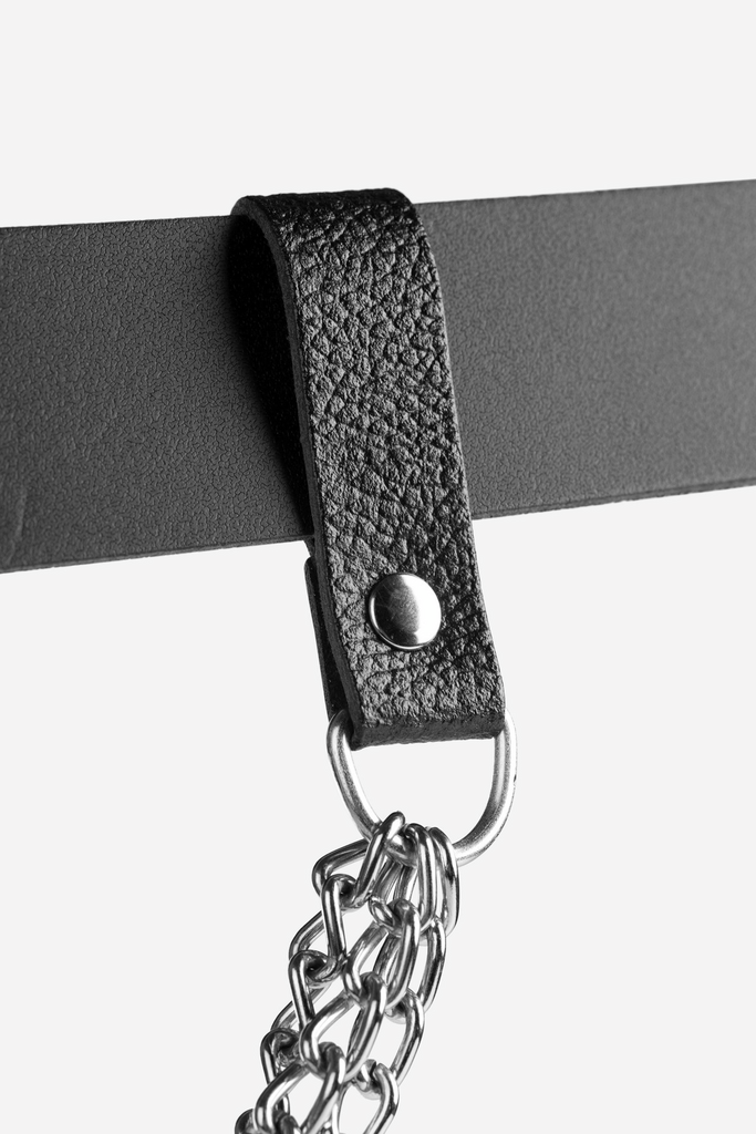 Lederband, Gurt, Metallkette, Schlüsselanhänger, Bandzubehör