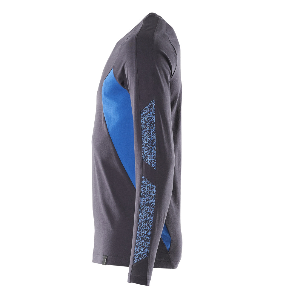 Langarmshirt, Kleidung, Touring, Mesh-Akzente, blau, dunkelgrau