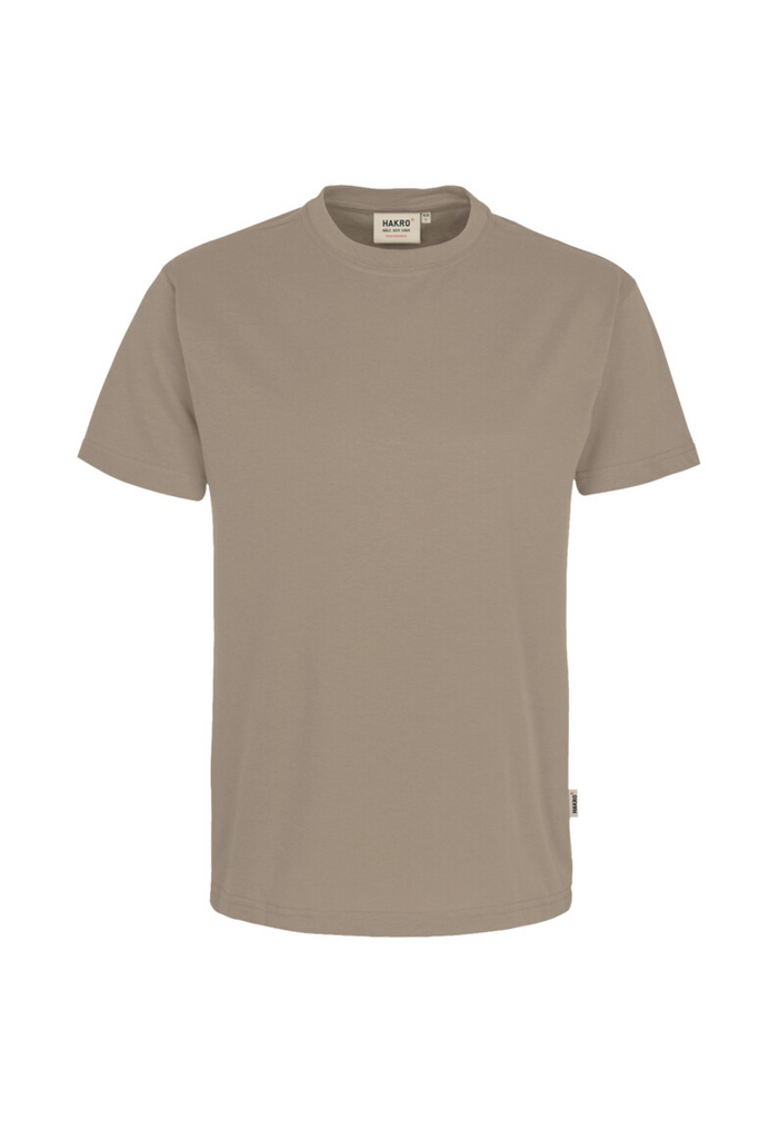 T-Shirt, Beige, Kurzarm, Rundhals, Uni
