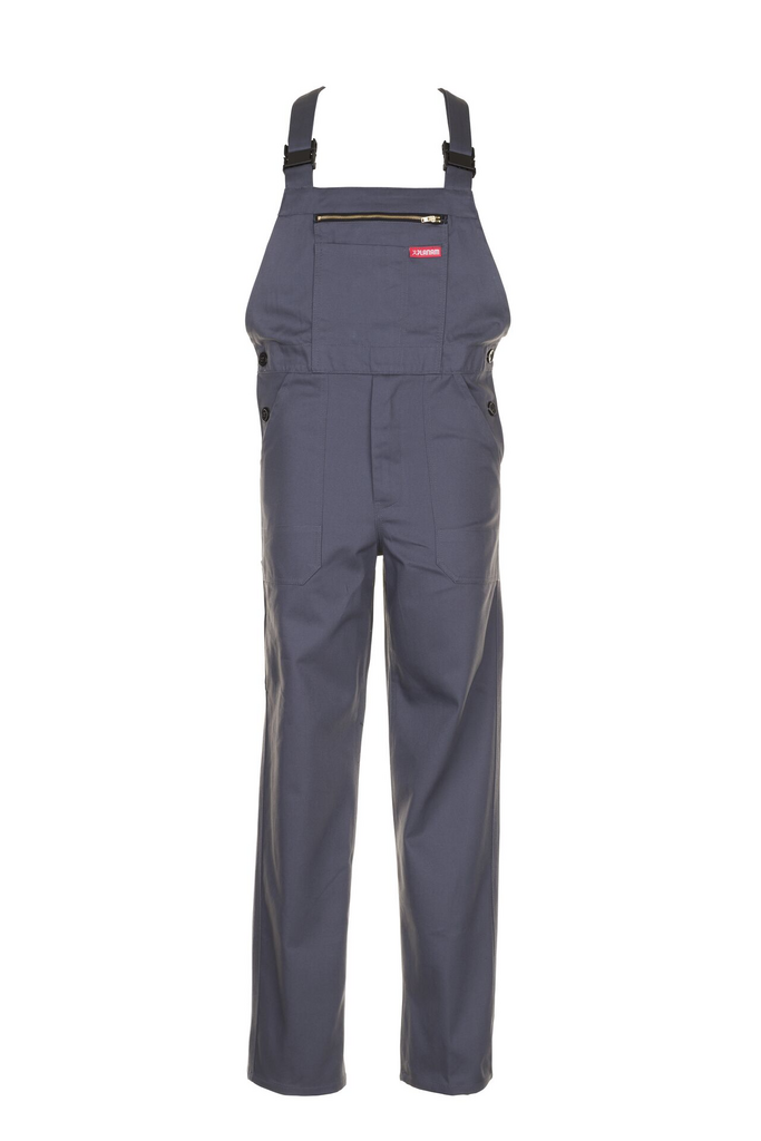 Overallpants blau, Blue bib overalls, Strap suspenders, Front zip pocket, Knopfseiten