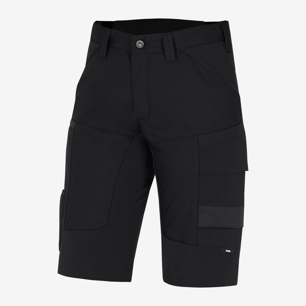 Hose, Cargo, Shorts, Schwarz, Knietief