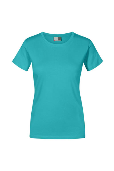 t-shirt, turquoise, kurzärmelig, rundhals,  Basic