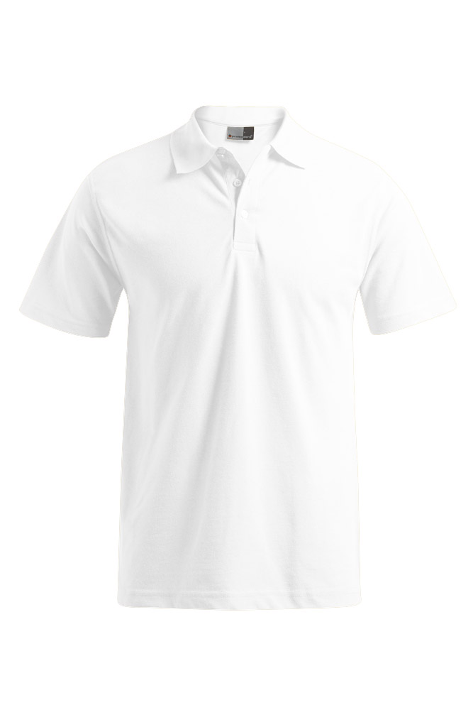 Polohemd, Kurze Ärmel, Weiß, Knopfleiste, Poloshirt