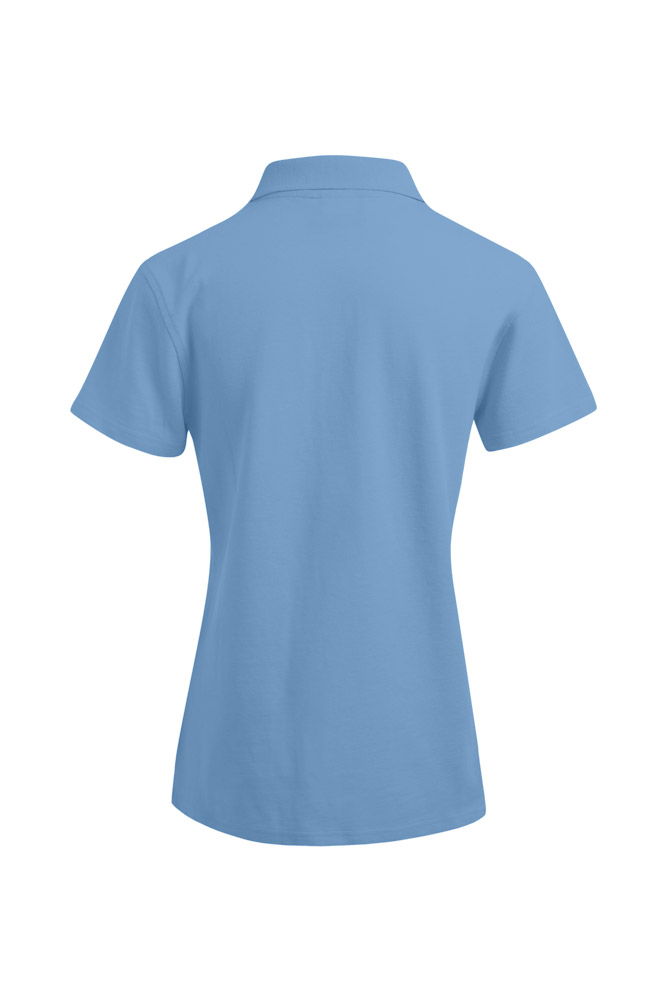 Poloshirt, kurzarm, Piqué, hellblau, Kragen